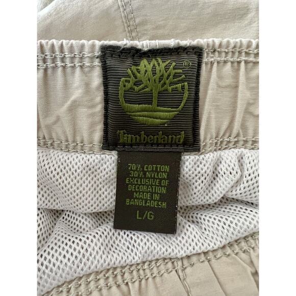 Timberland Swim‎ Trunks Men's L Khaki Belted Adjustable Waist EUC - Picture 9 of 10
